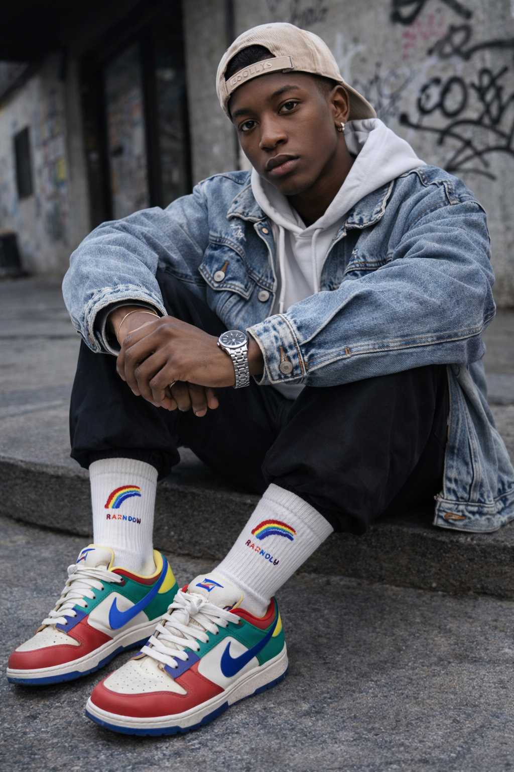 Calcetines arcoíris “ABC POLLY”