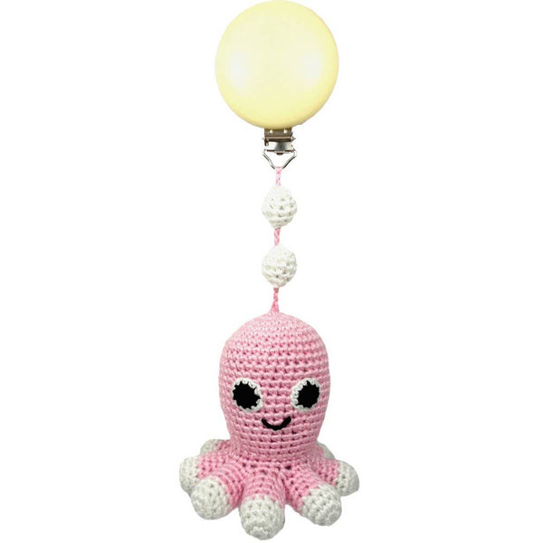 Gancio per passeggino Octopus - Rosa chiaro