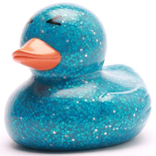 Glittereendje - Blauw