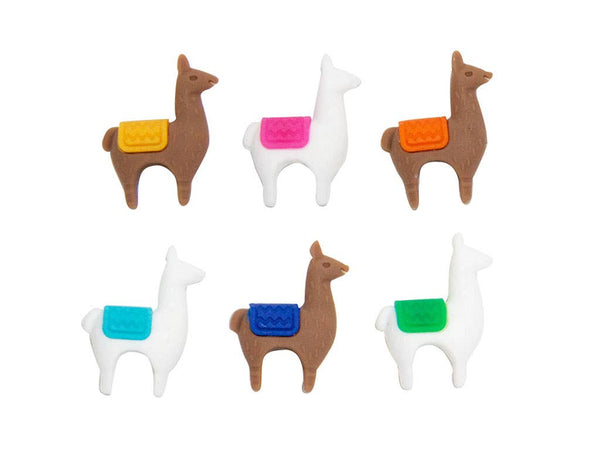 Ensemble de 6 marque-verres Lama