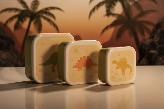 Boîtes à goûter Dinosaures Desert - Set de 3