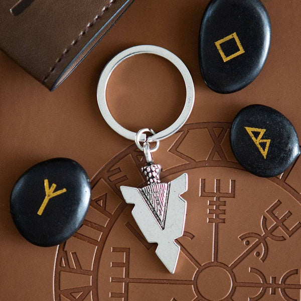 Viking Spjót Arrowhead Keychain