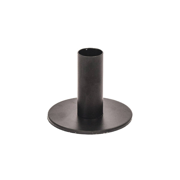 Bougeoir - Basique - Métal - Noir - 8x8x6,5cm