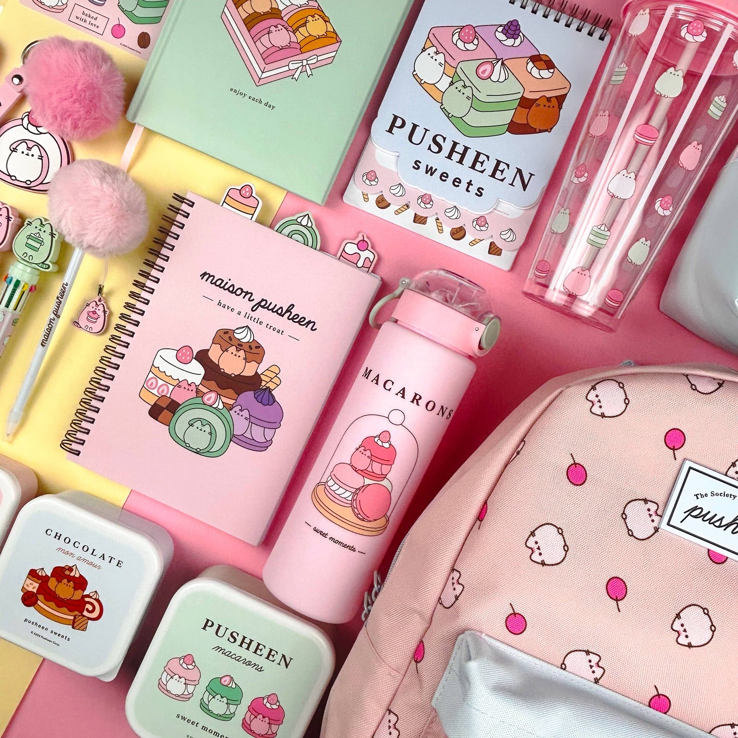 Gourde – Pusheen Sweets avec paille et couvercle rabattable | Blueprint Collections – vue 4