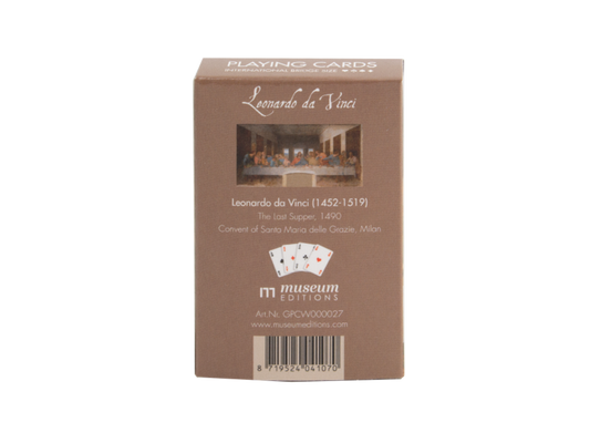 Jeu de 56 cartes à jouer Bridge avec La Cène de Léonard de Vinci