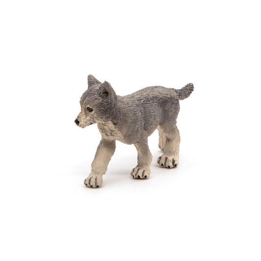 Figurine Louveteau gris