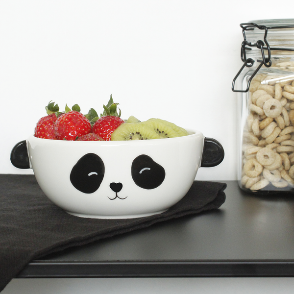 Bol à céréales panda en céramique