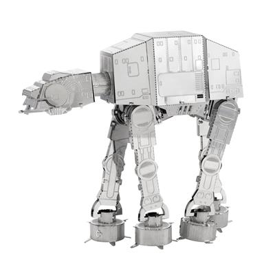 MetalEarth: STAR WARS AT-AT 6.14x5.75x5.15cm, maquette 3D en métal avec 2 feuilles, sur carte 12x17cm, 14+