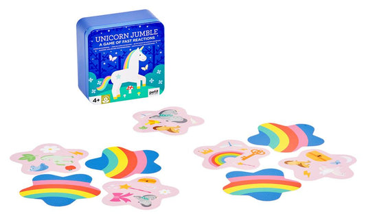 Juego de unicornios revueltos