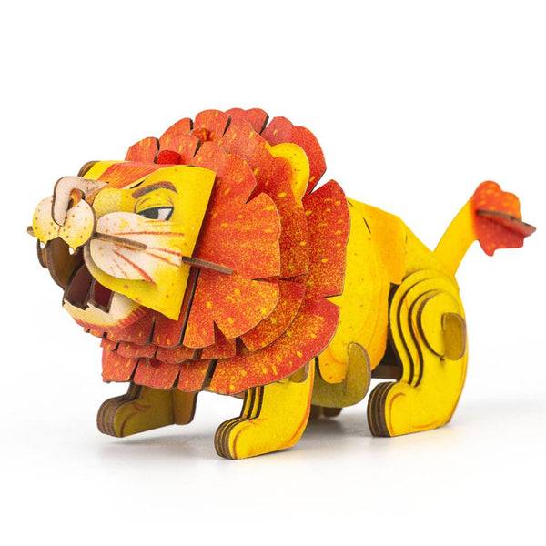 Rompecabezas de construcción 3D - León