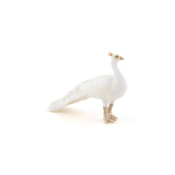 Figurine Paon blanc Papo - animal de la ferme