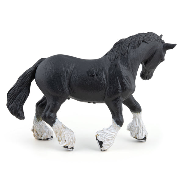 Figurine Etalon shire noir Papo - cheval