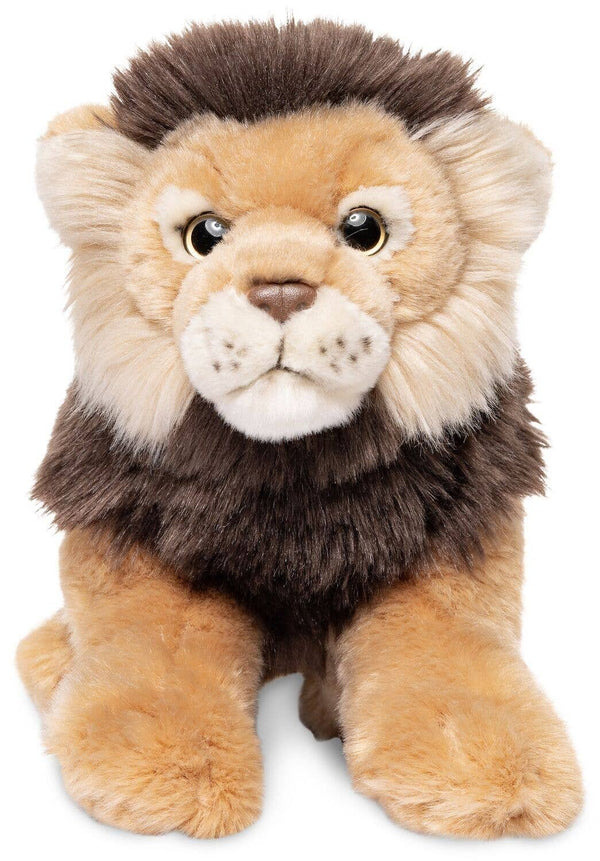 Lion couché - 26 cm (longueur) - peluche Uni Toys