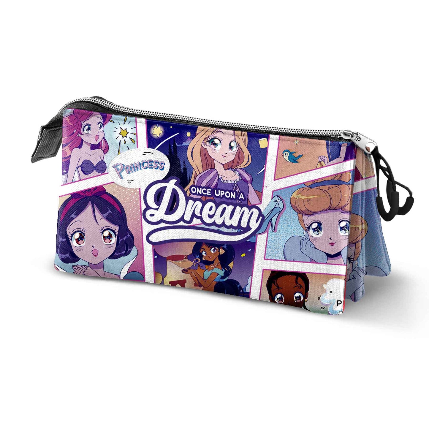 Estuche triple para lápices de las Princesas Disney - Manga