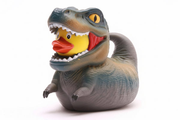 Dinosauro grigio anatra T-Rex