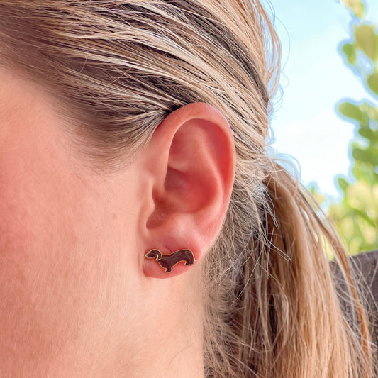 Pendientes de perro salchicha