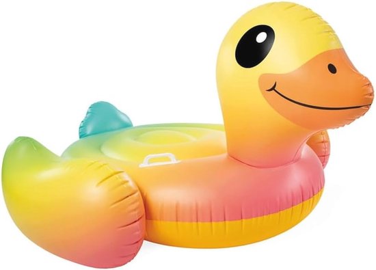Canard Gonflable Arc en Ciel de Piscine