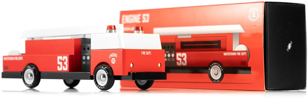 Candycar World Wooden Car - Fire Truck