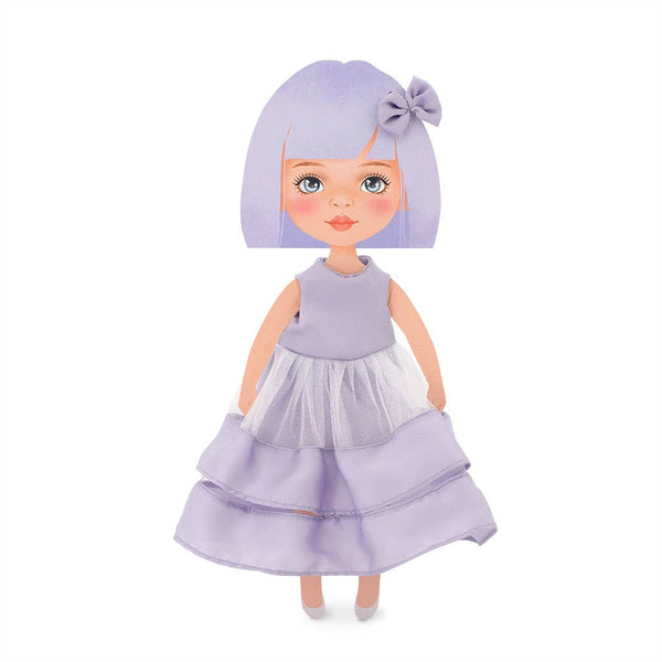Ensemble de vêtements : robe violette, 28 cm