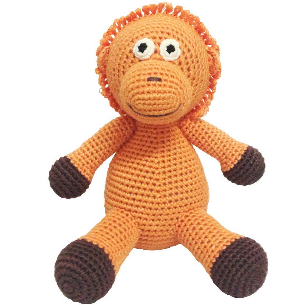 Peluche de ganchillo - Orangután naranja
