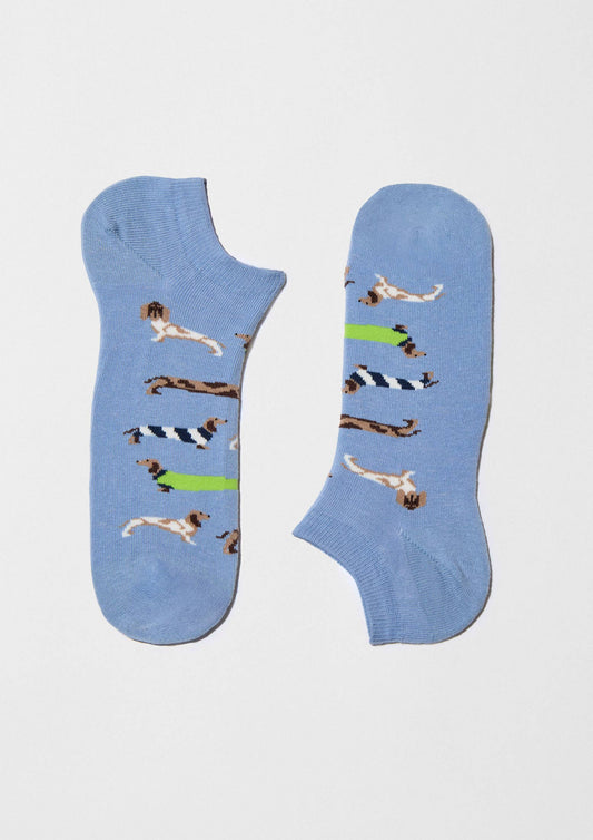 BESOCKS BePets Bleu - Socquettes en coton biologique 100%