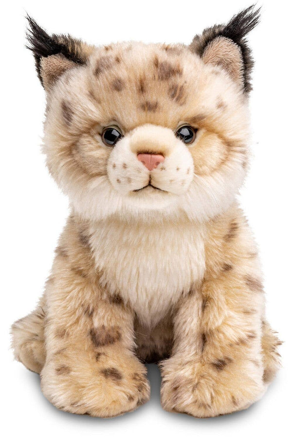 Petit lynx, assis, 22 cm (hauteur), peluche Uni Toys