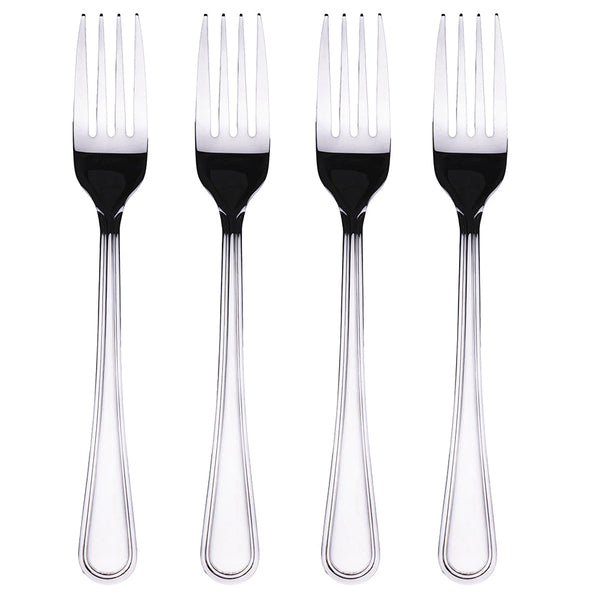 ANTIQUE SET 4 FORKS 18 10 POLISHED SILVER - 5911363