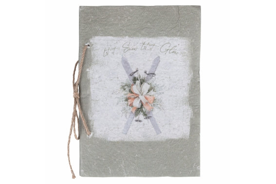 GREEN CHRISTMAS NOTEBOOK WITH LANYARD 20CM - 5914305