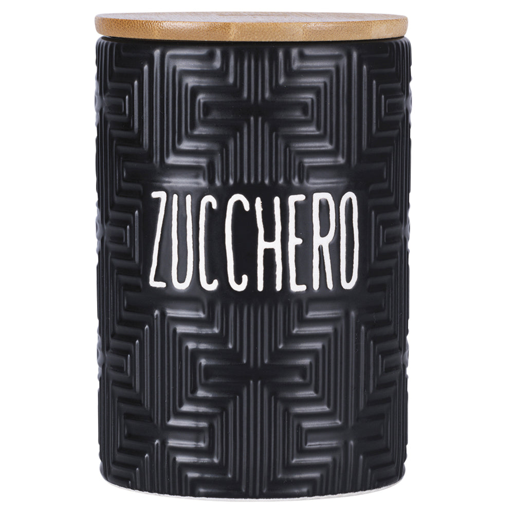 Dolomite sugar jar with bamboo lid 850 ml, Shapes