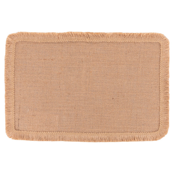 JUTE PLACEMAT RECT. EMBROIDERED BORDER A - 5918038