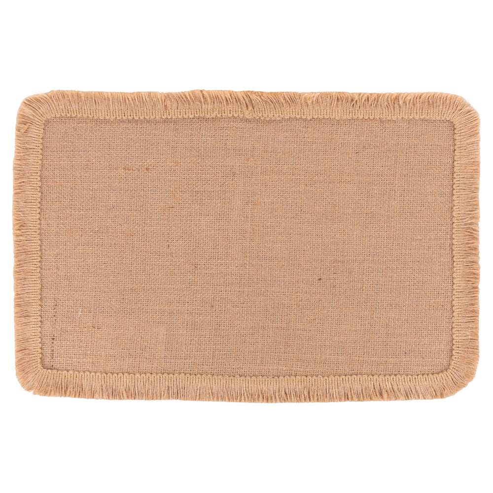 JUTE PLACEMAT RECT. EMBROIDERED BORDER A - 5918038
