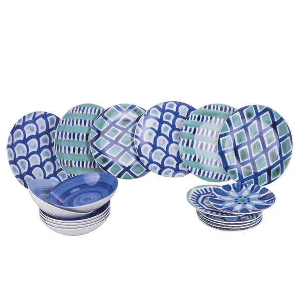 AQUAZUL DINNER SET 18 PCS - 5920546
