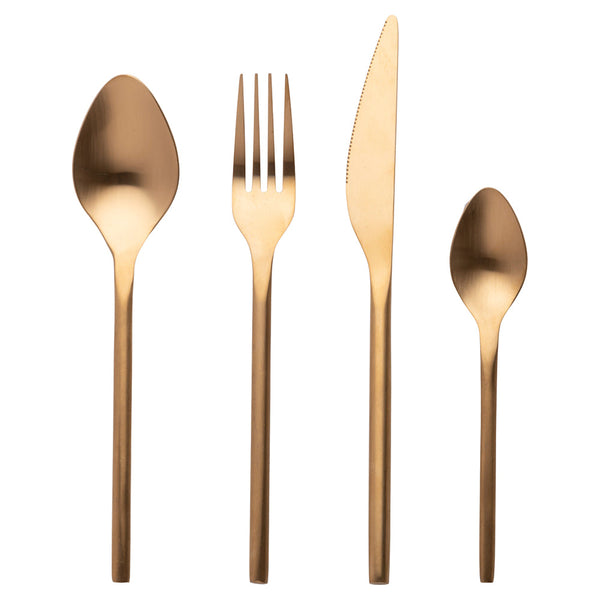 GALLERY CUTLERY SET 24 PCS MATT GOLD - 5921069