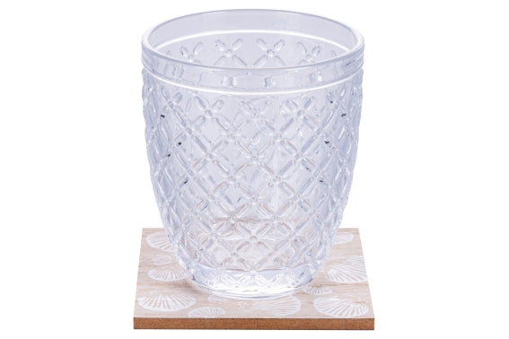 SET 4 COASTERS 4 ASS / WOOD - 5922316