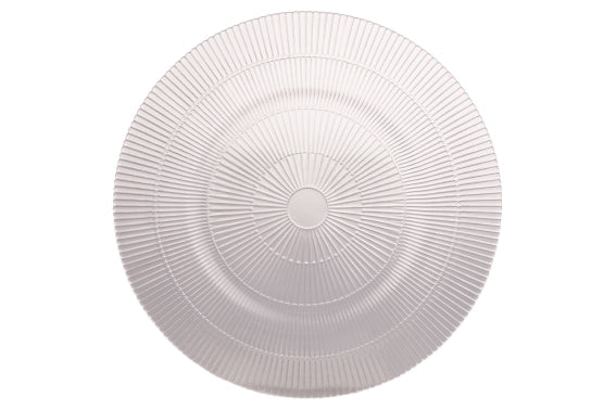 TRANSPARENT STRIPES GLASS UNDERPLATE 33CM - 5924757