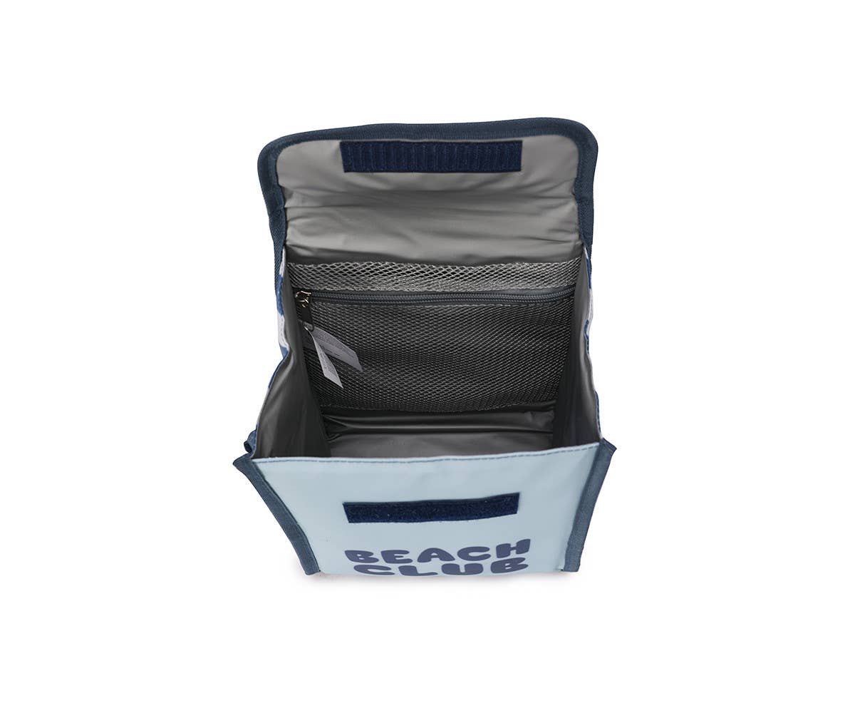 Insulated Snack Bag Stripes Blues & Beyond