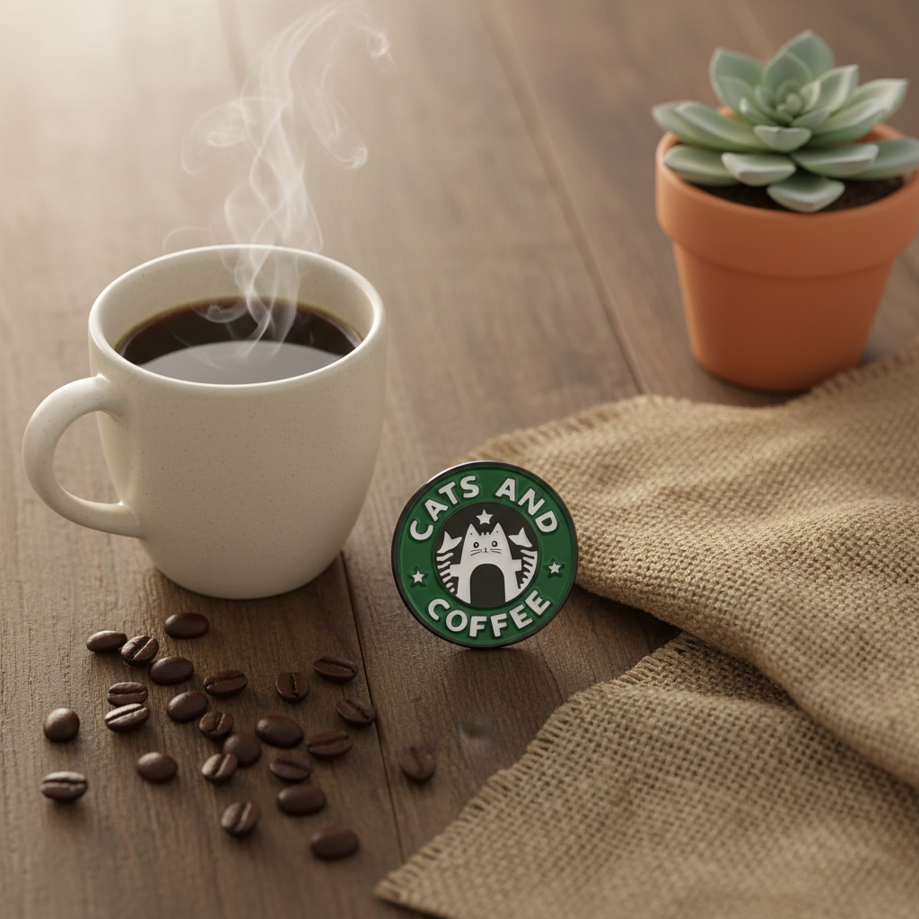 Pines de gatos y café