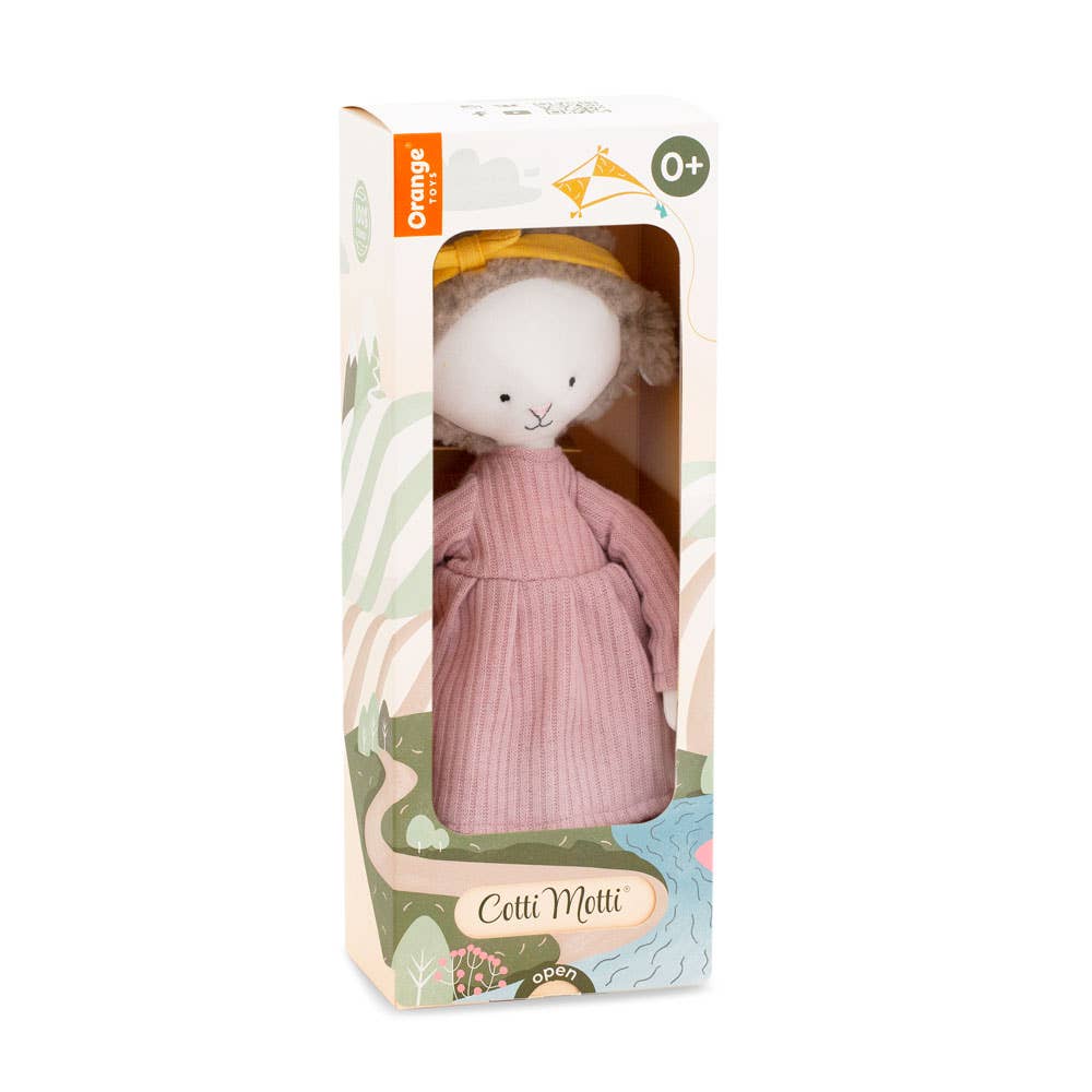 Cotti Motti cotton soft toy, Zoe the sheep - 29 cm, from birth