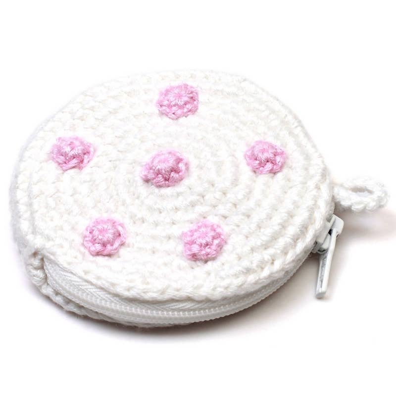 Porte-monnaie blanc en crochet