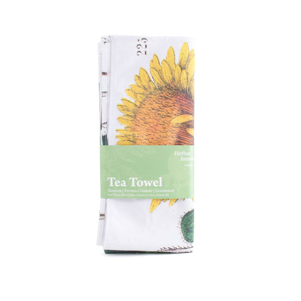 Torchon Hortus Botanicus avec motif de pissenlit