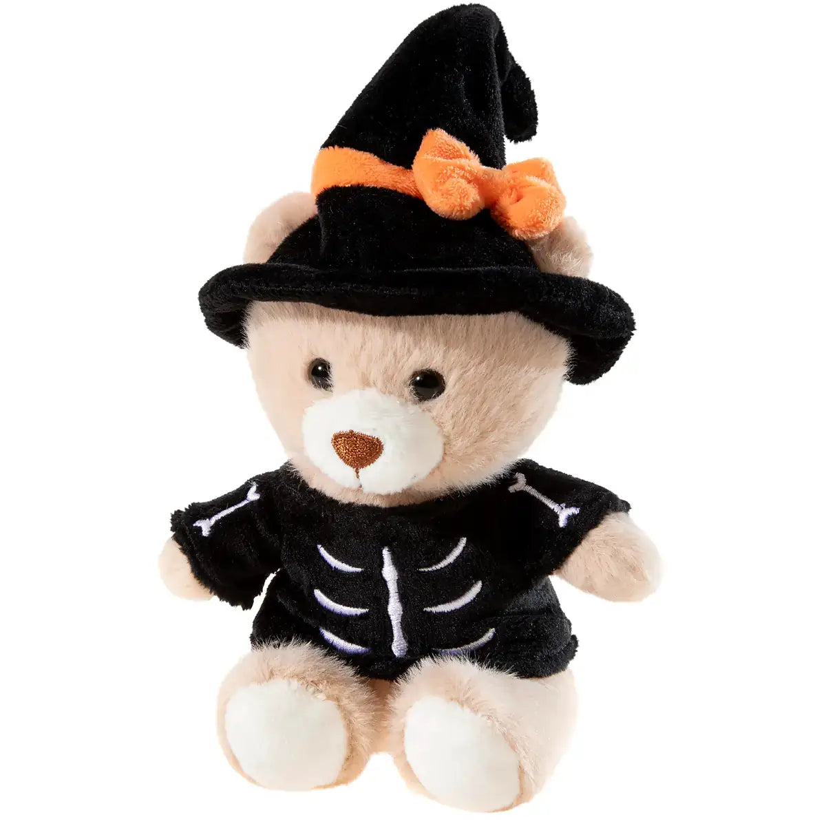 Peluche orsetto Halloween Strega Scheletro — 15 cm
