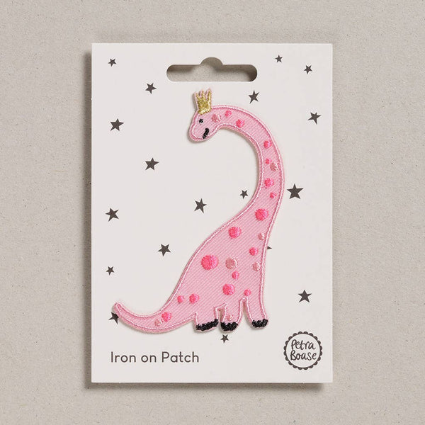 Toppa termoadesiva - Dinosauro rosa