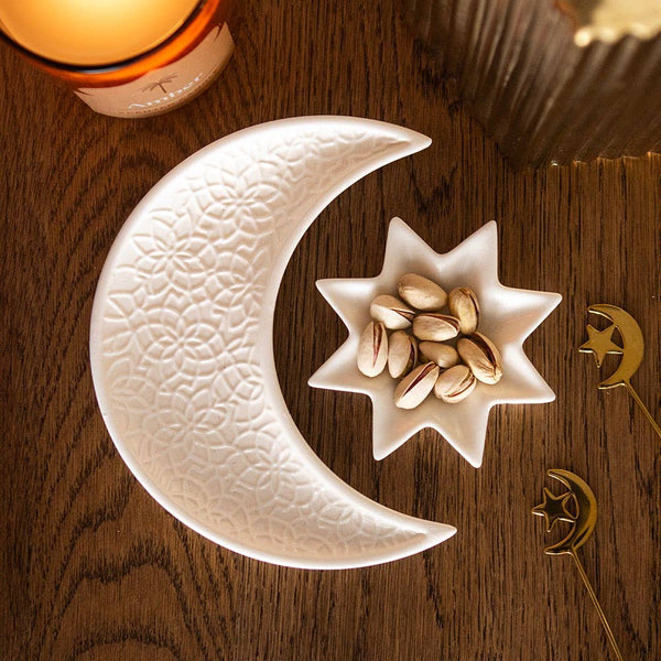 Coupelles à Bibelots Lune Croissante et Étoile