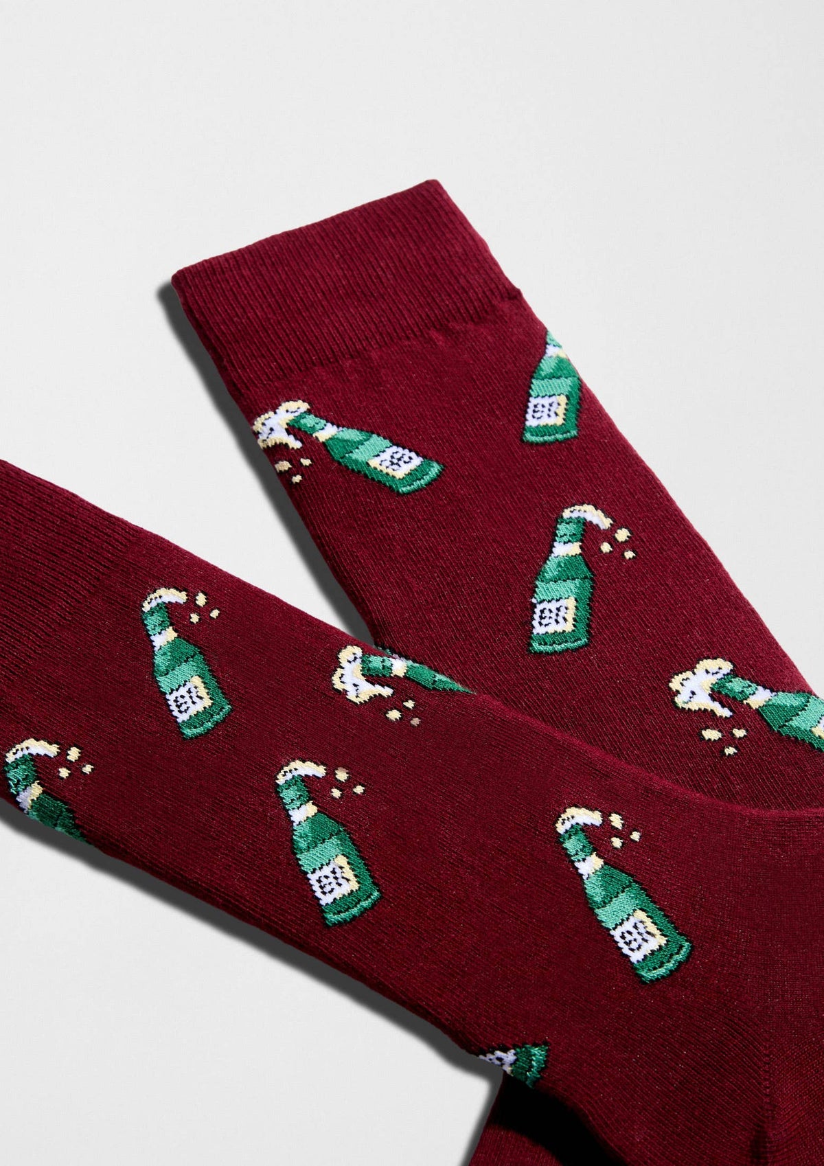 BeBeer Burgundy - Chaussettes 100 % coton biologique: Bordeaux / 41/46