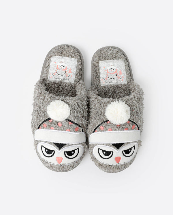 Chaussons Femme - Chouette "Winter Owl"