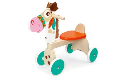Scratch Mobilité: PORTEUR PONEY INDIEN 62x25x50cm, max. 25kg, en boîte, 1-3 ans