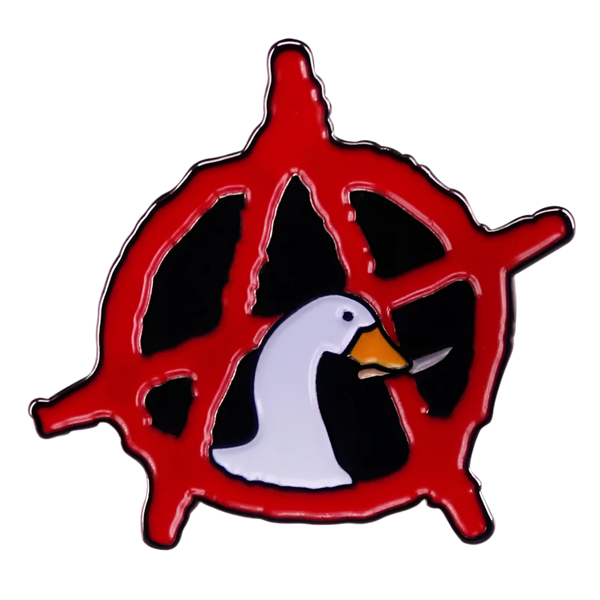 Spilla anarchica "White Duck"