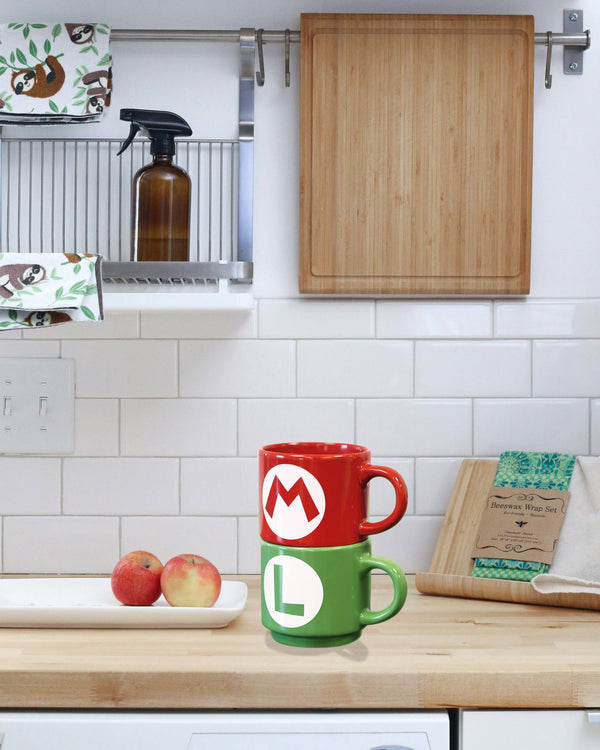 Ensemble de tasses empilables Super Mario - Luigi & Mario