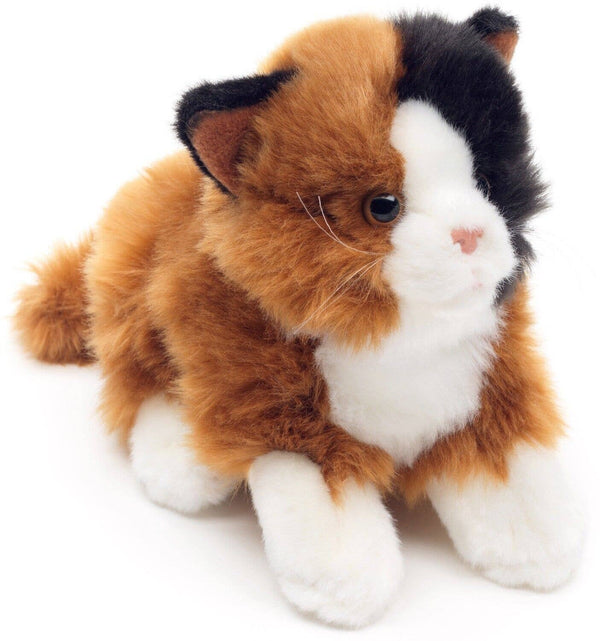 Peluche Chat Calico couché Uni Toys