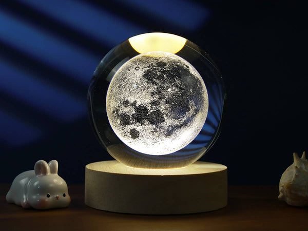 Lampe Grande Boule de cristal - Lune